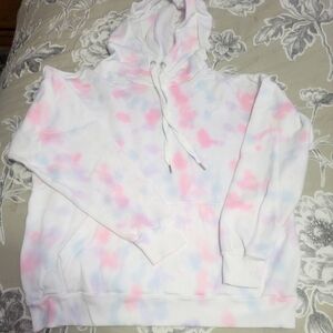 90 Degrees Tie-Dye Pullover Hoodie Size Medium